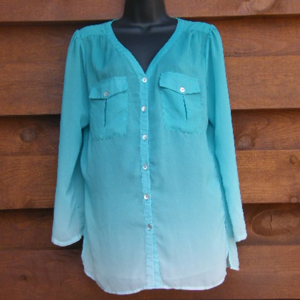 Mushka by Sienna Rose-Blue Ombre Blouse